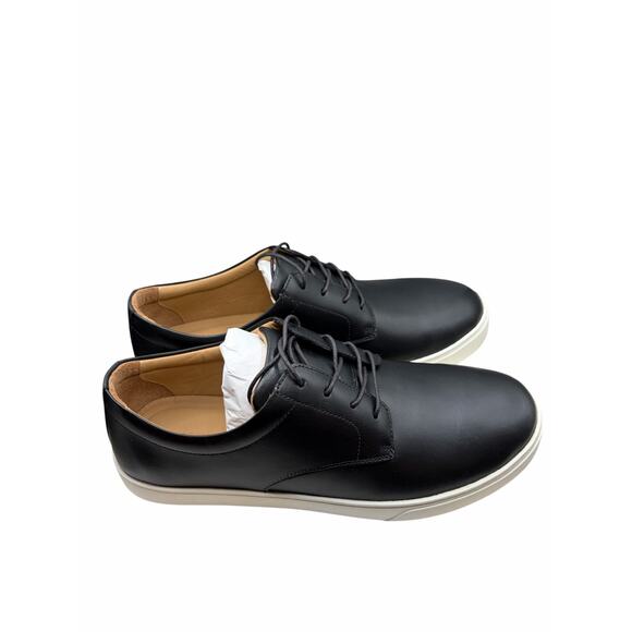 Nisolo Black Leather Casual Sneakers White Sole Men’s main image 5